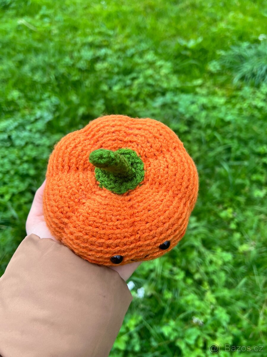 Háčkovaná hračka - podzimní dýně - 3