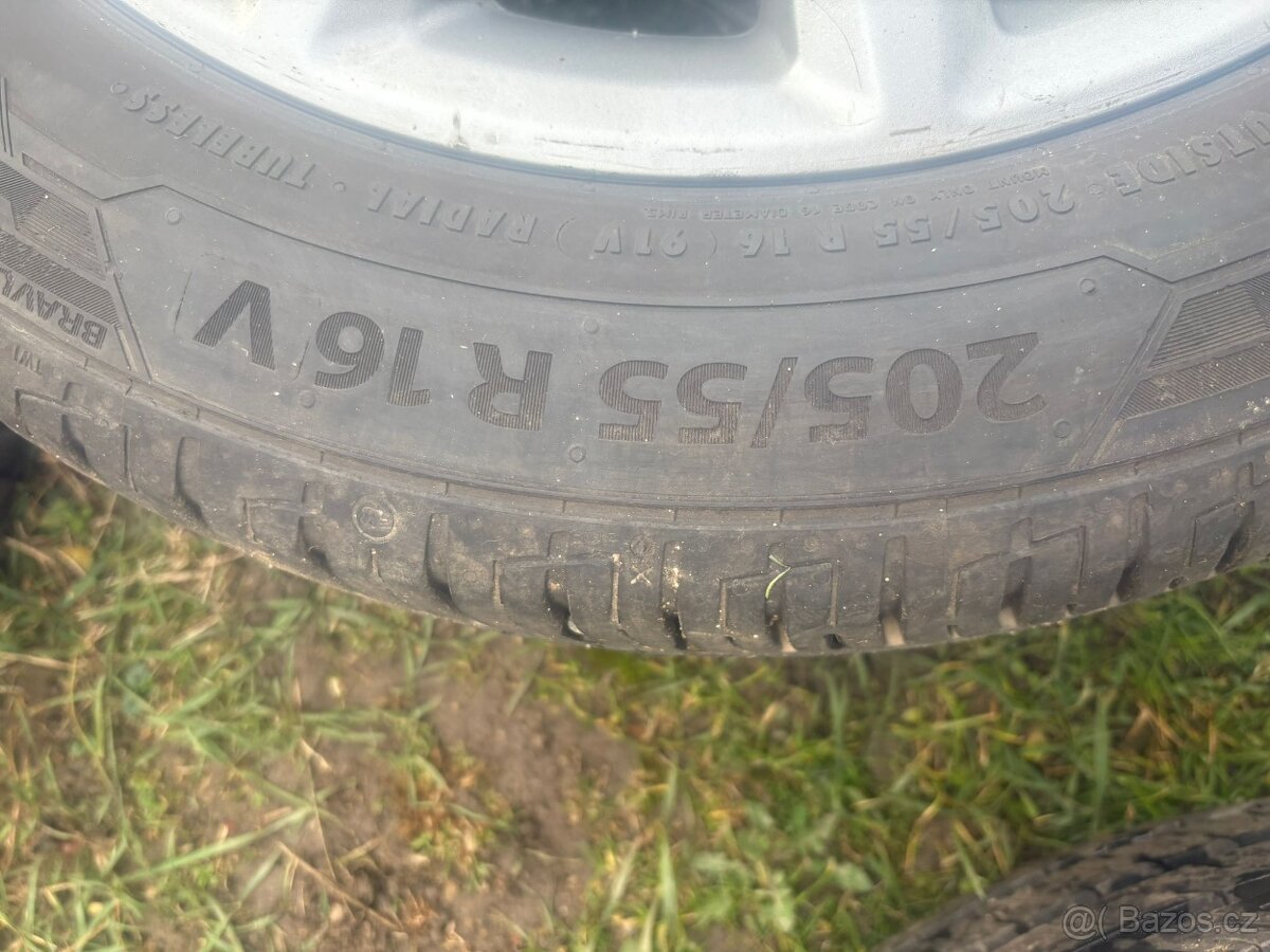 Litá kola - Opel, 205/55 R16 - Barum (7mm) - 3