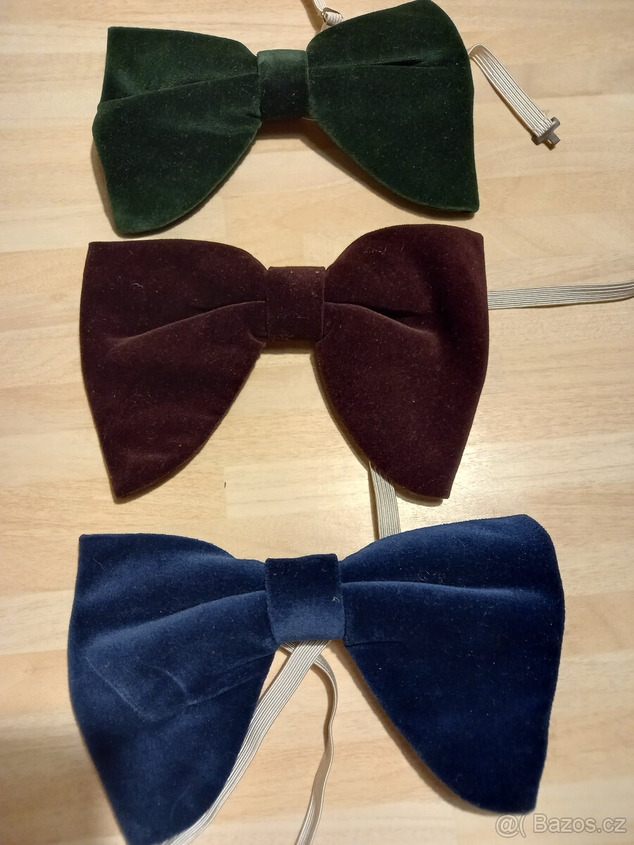 Motýlek pánský samet 3x PRODÁM - 3