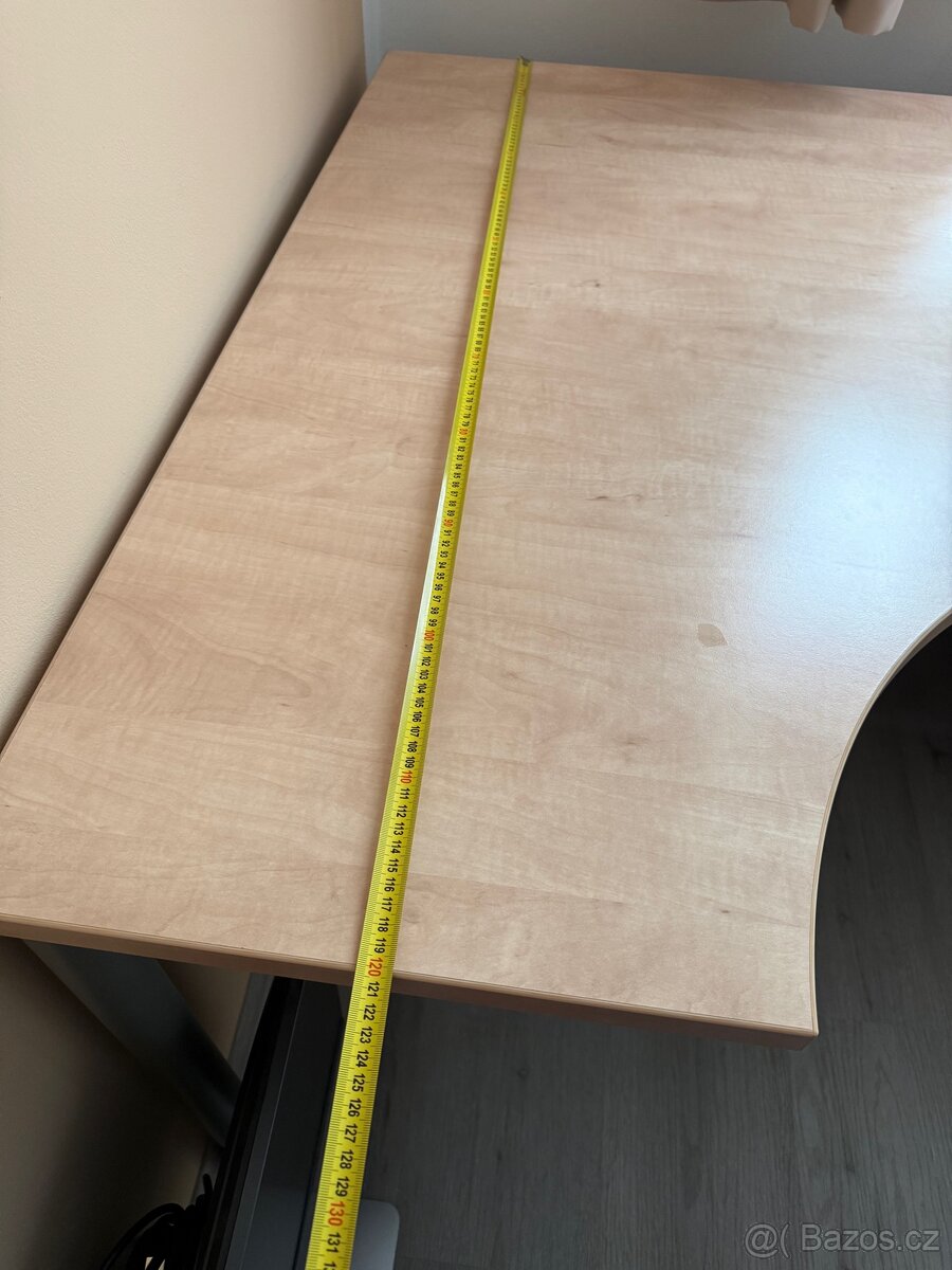 Rohový kancelářský psací stůl s kontejnerem - 3