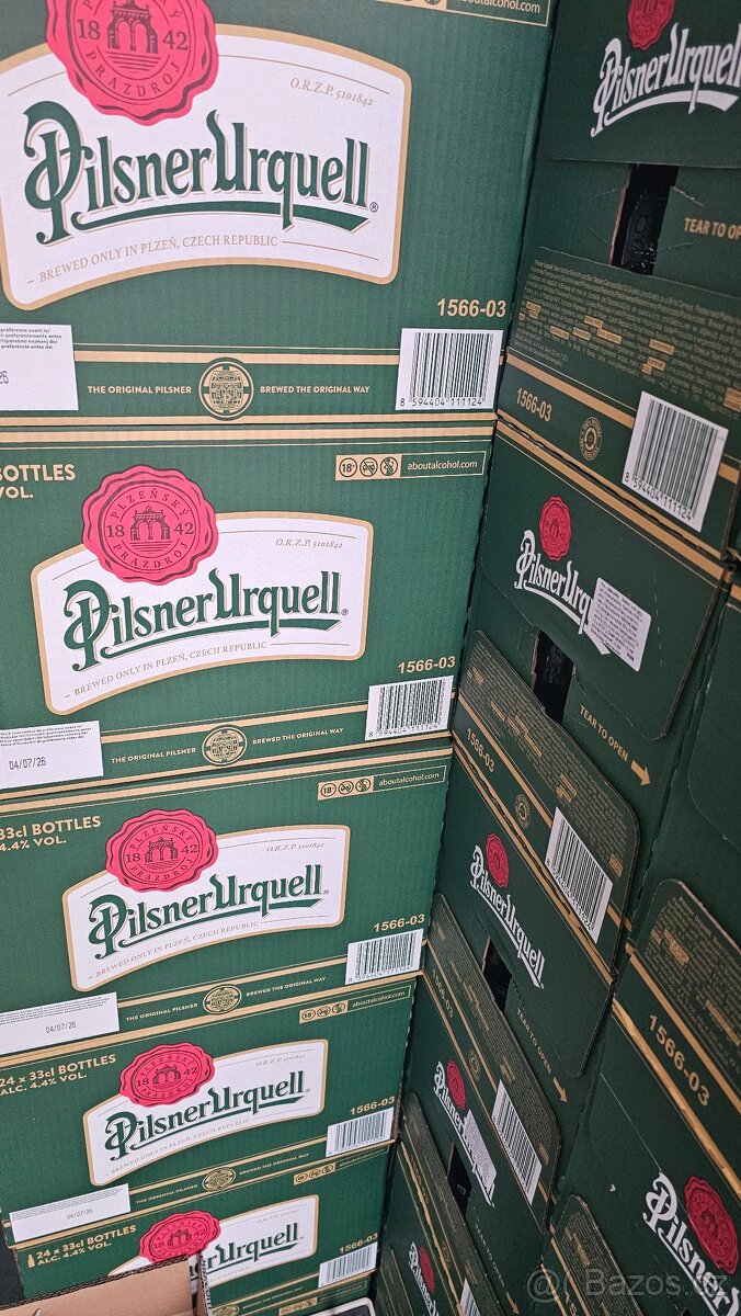 Pilsner Urquell Exportní hnědá lahev 0,33l na vývoz,07/26 - 3