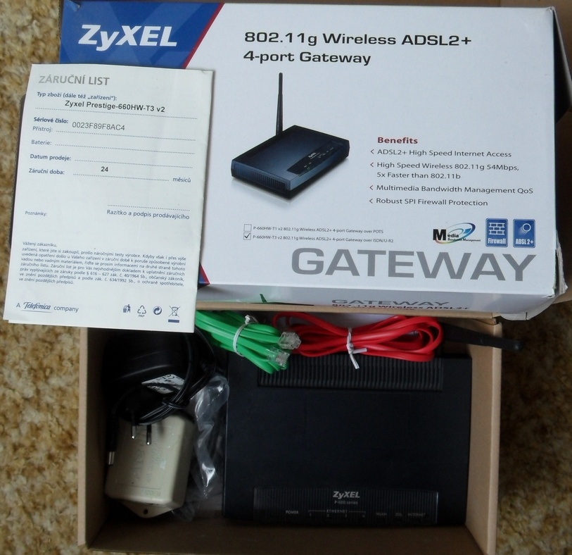 Modem / router Zyxel P-660HW-T3v2 - 3
