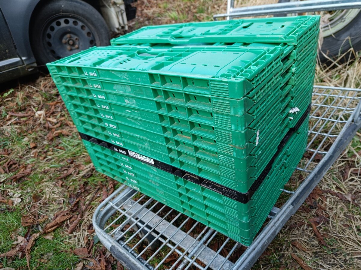 Prodám skládací plastové bedýnky přepravky - 3