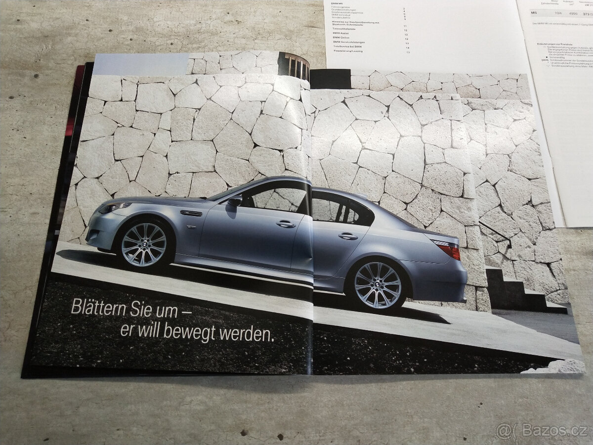 Prospekt BMW M5, M6 Coupé (2005), 84+16 str., motor 5,0 V10 - 3