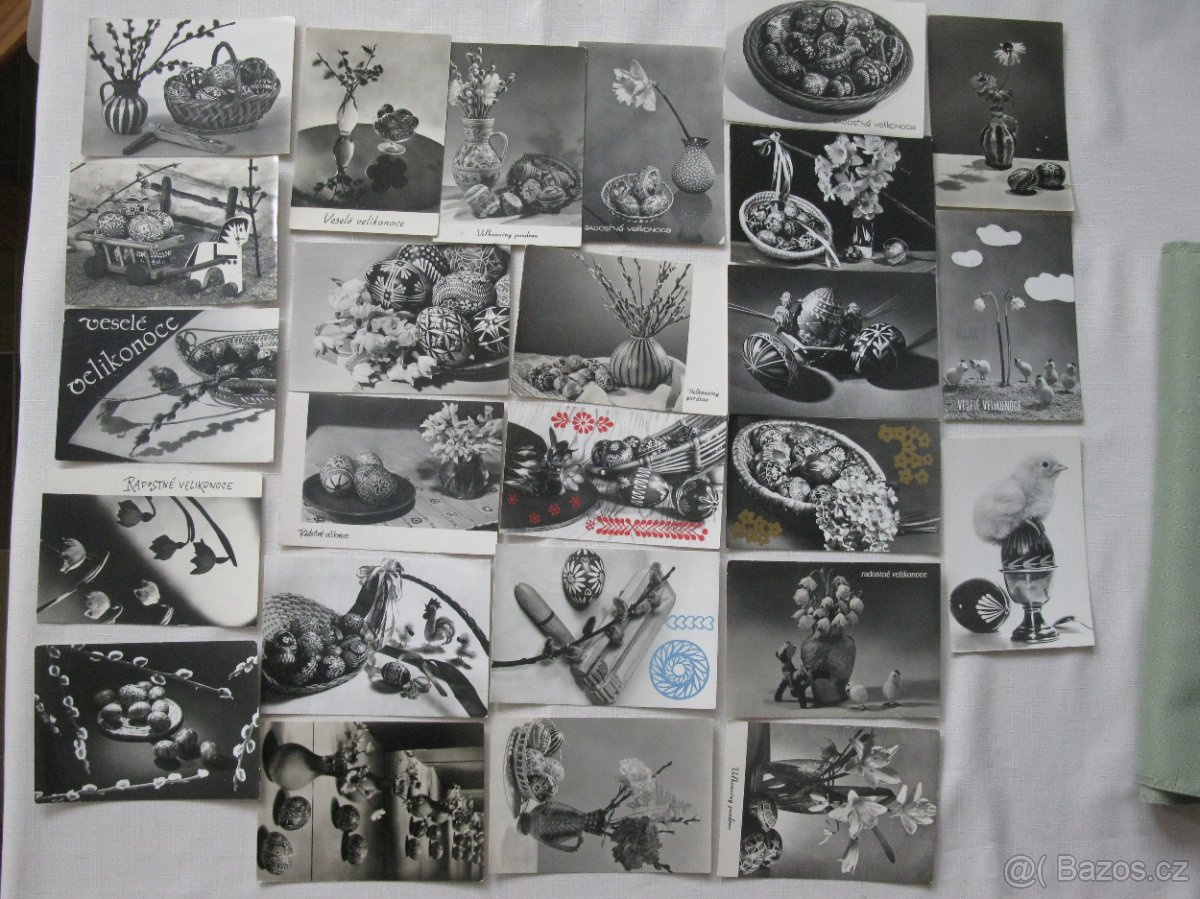 Pohledy-pohlednice různé,kytky,dětské,velikonoční - 3