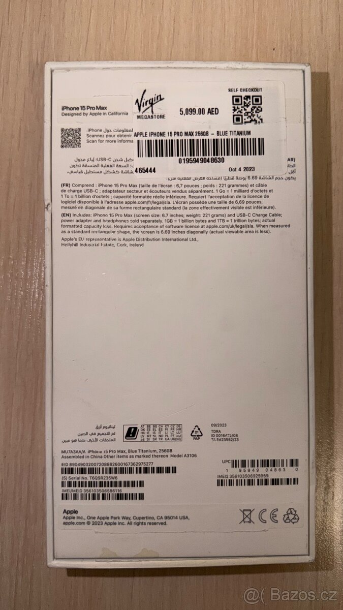 Iphone 15 Pro Max 256Gb, Tmavě modrý - 3