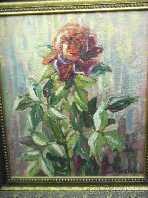 OBRAZ OLEJ NA DESCE SIGNOVÁN KAREL ŠUSTEK - 3