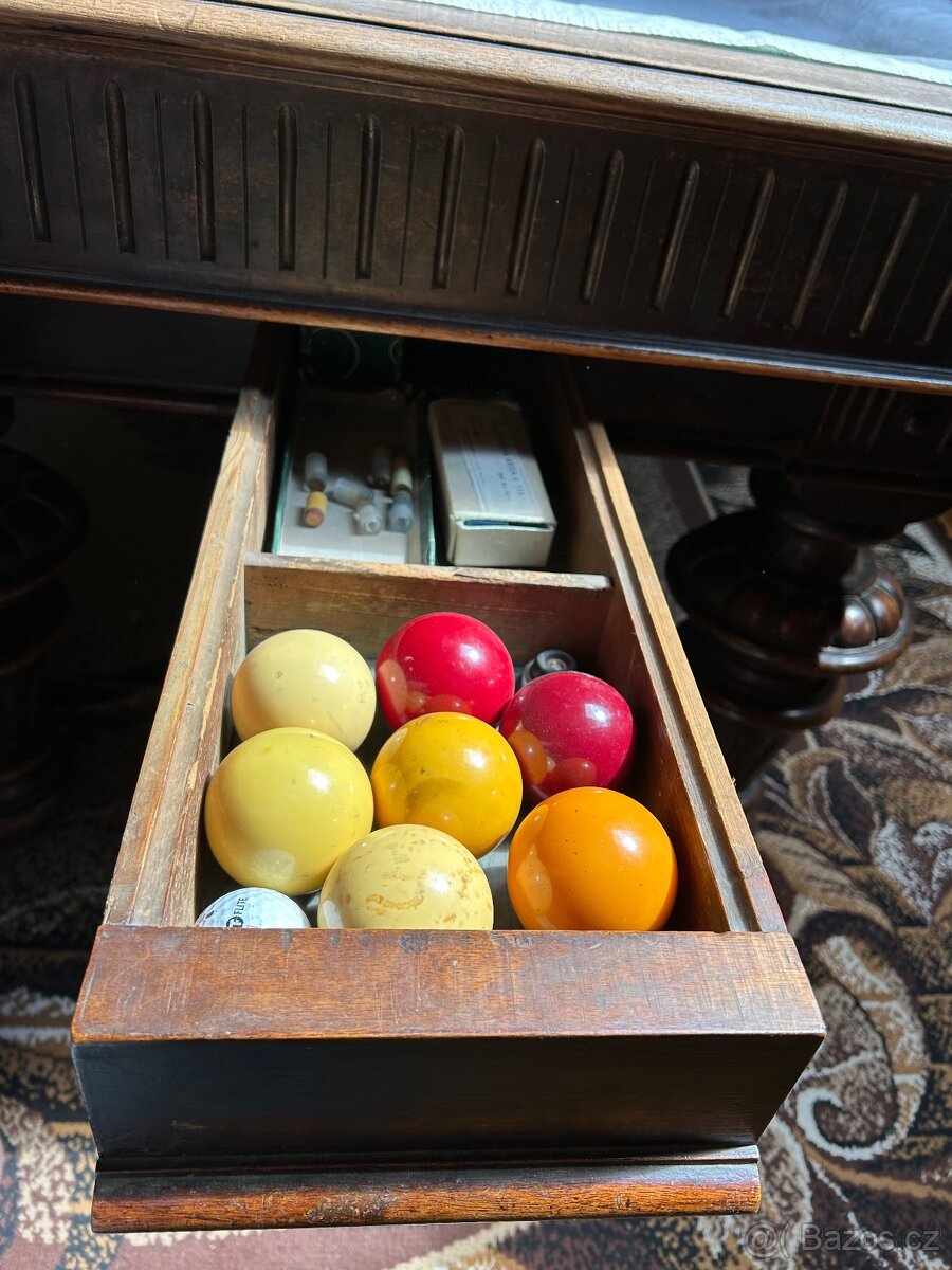 Masivní historický biliard - 3