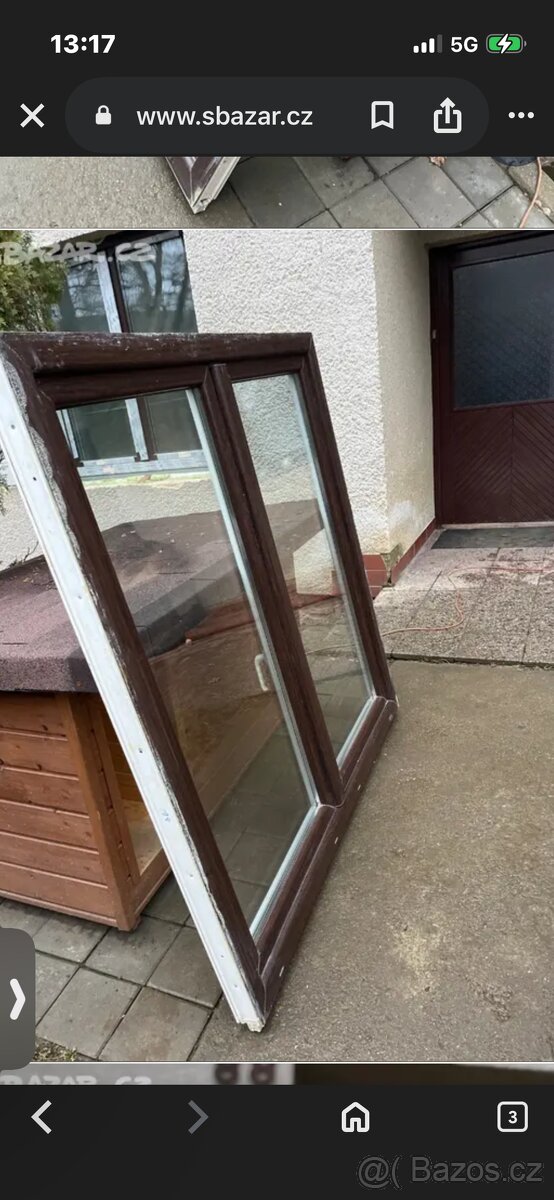 Bílo hnědé okno 150/150 - 3