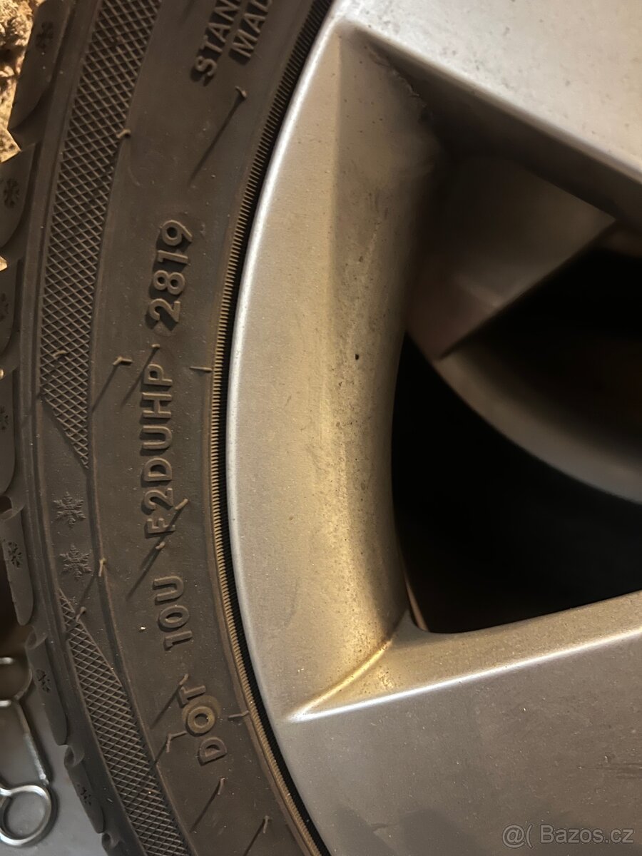 4x al kola 5x112 R17 + zimní pneu - 3