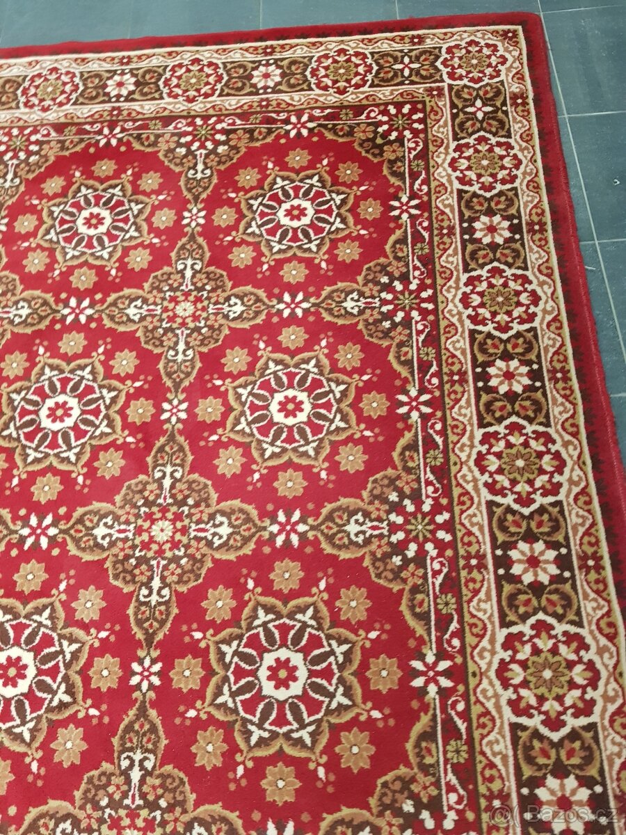 starý mongolský koberec 1966, jemně tkaný 300x200 - 3