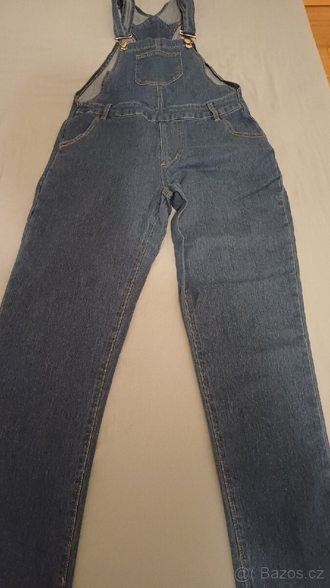 Laclové jeansové kalhoty - 3