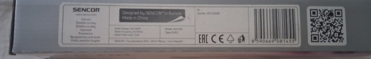 Žehlička na vlasy. Nepoužitá. Orig. balená. - 3