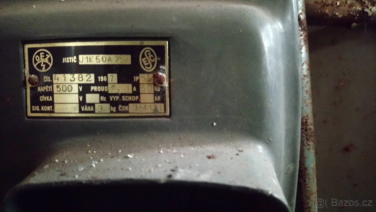 Historická klimatizace/sušička, motor BBC 1,1kW - 3