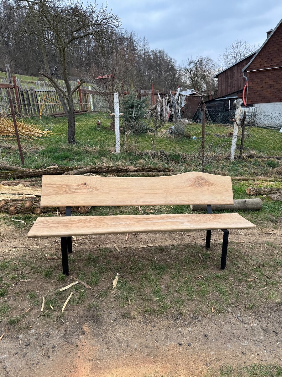 Masivní jasanová lavice - 3