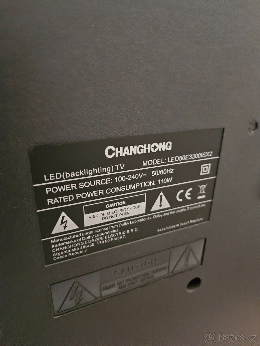 Televize Changhong 50palců - 3