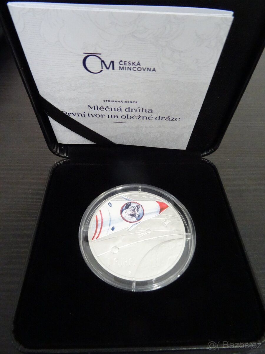 Stříbrná mince Mléčná dráha - První tvor na oběžné dráze - 3