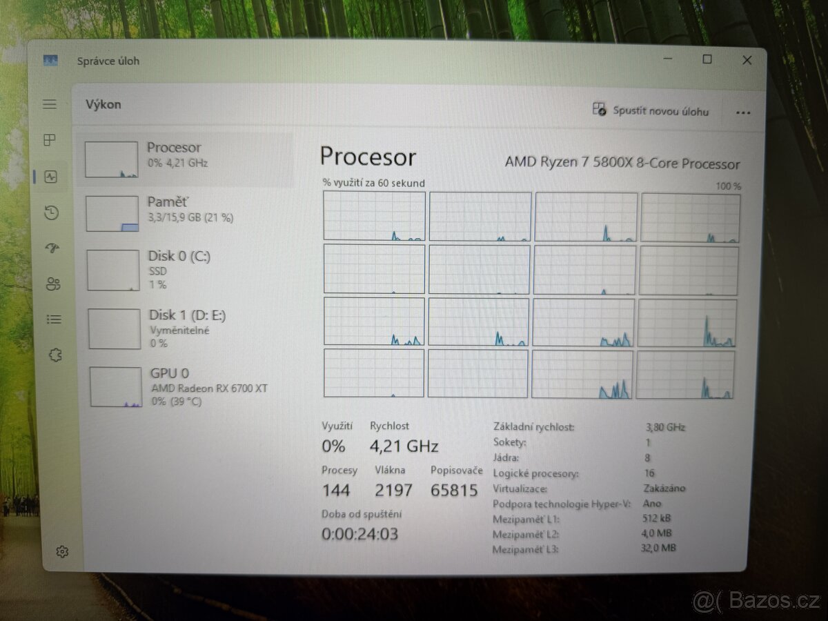 Herní PC | Ryzen 7 5800x, RX 6700 XT, 16GB, 1TB SSD - 3