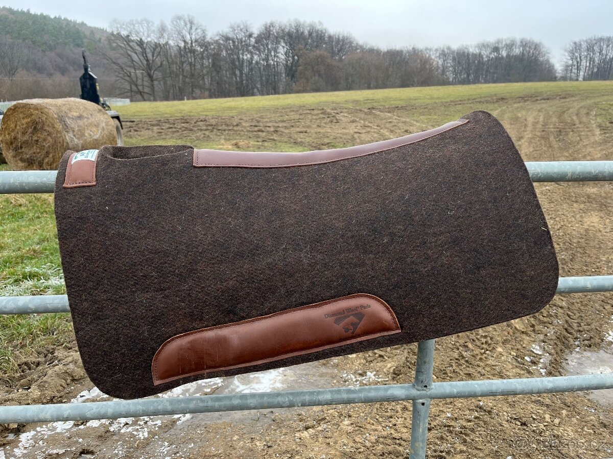 Westernová deka diamond wool pad - 3