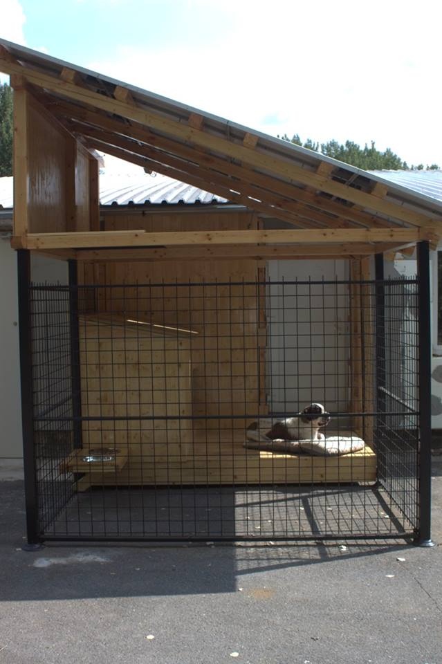 Prodám materiál na psí výběh s boudou. - 3