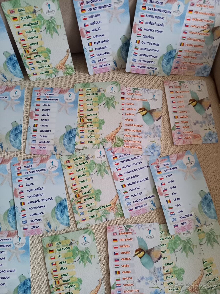 Sběratelské kartičky, zvířata - 3