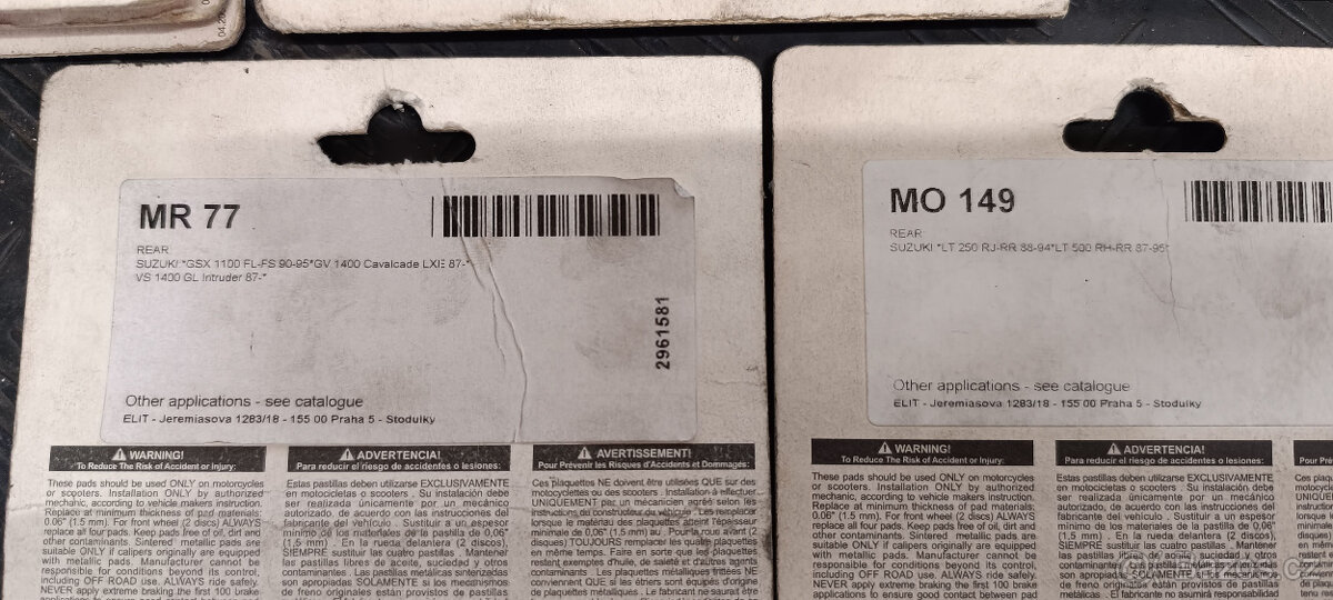 Brzdové destičky Suzuki - 3