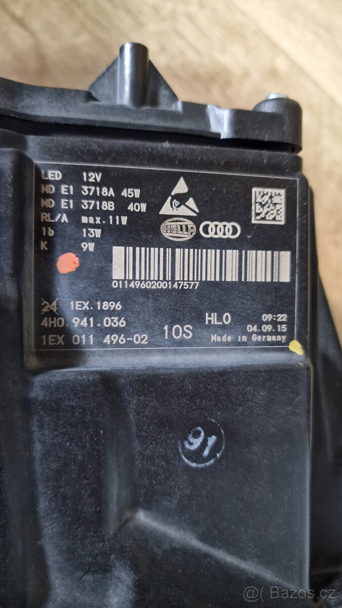 světlomet přední pravý - LED MATRIX AUDI A8 - 3