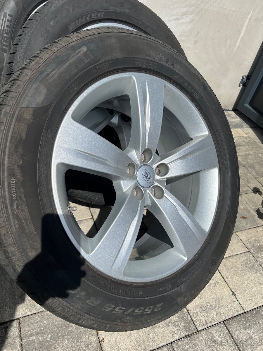 Alu kola Range Rover, Land Rover r19, zimní pneu