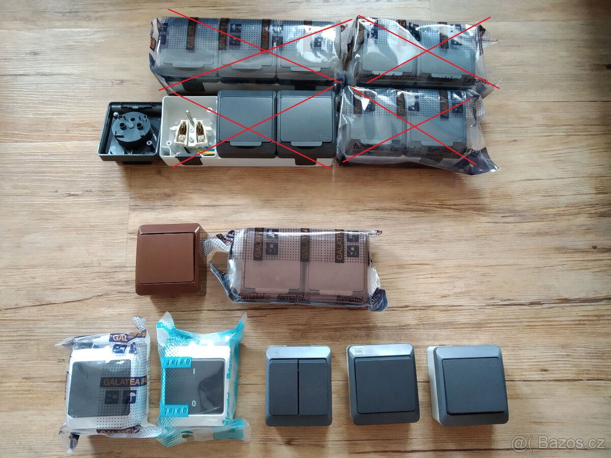 ⚡️ Famatel Galatea zásvky, spínače IP44 ⚡️ - 3