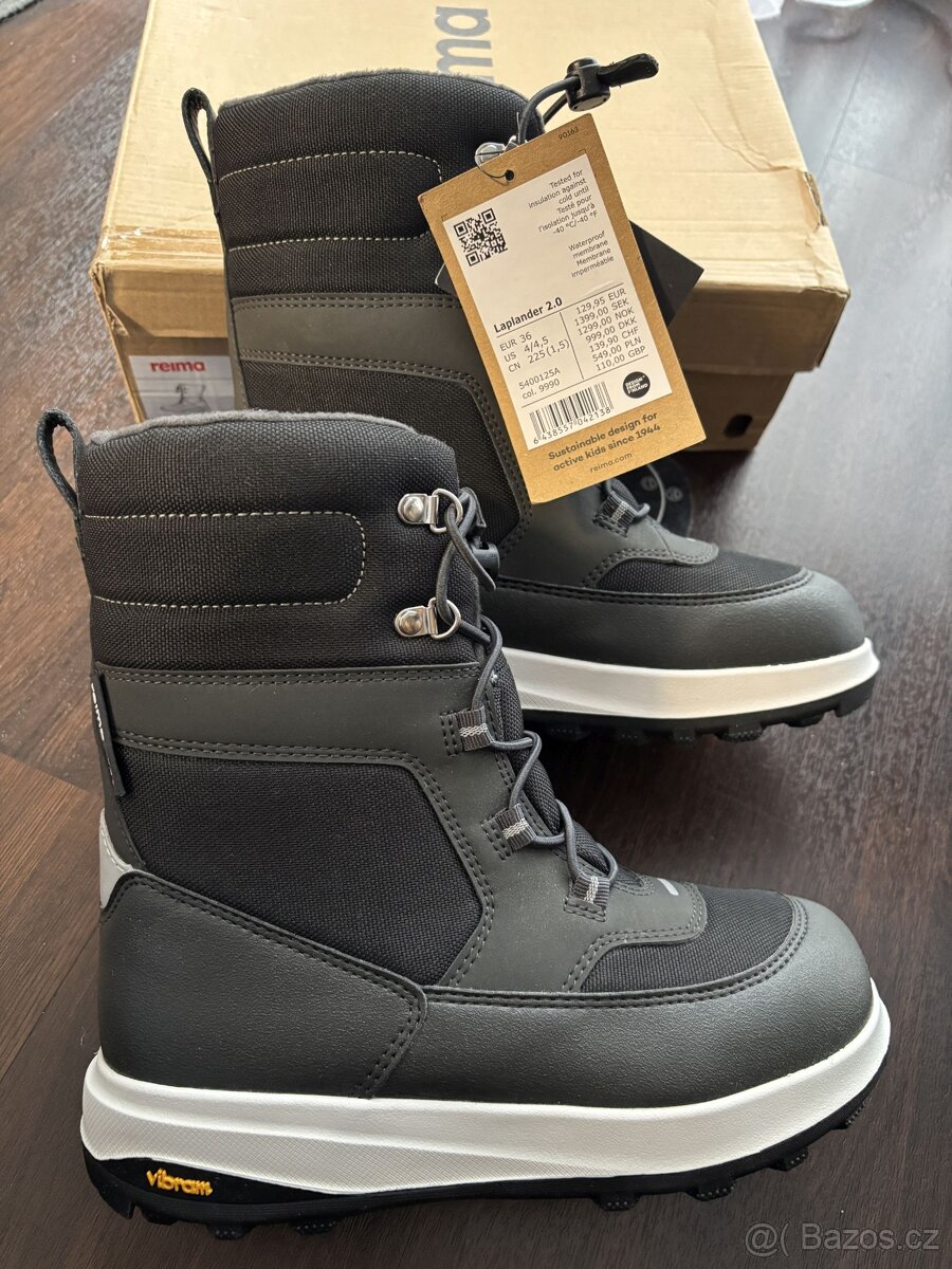 Nové Zimní boty s membránou Reima Laplander 36 - 3