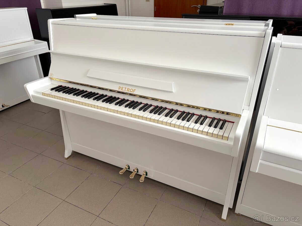 Klavír české bílé piano Petrof 006PB - 3