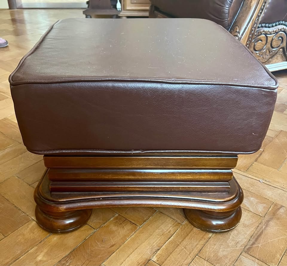 Kožená sedací souprava rohová - 3