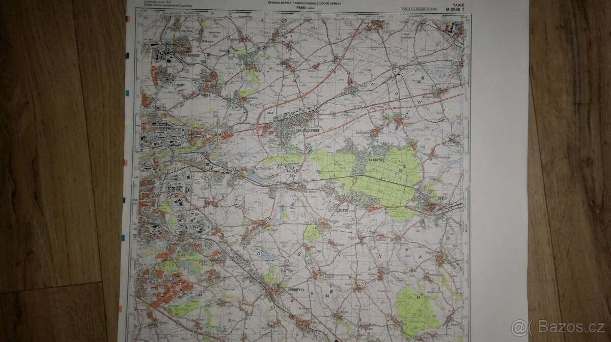Vojenské mapy (1:50 000) - Tajné - 3