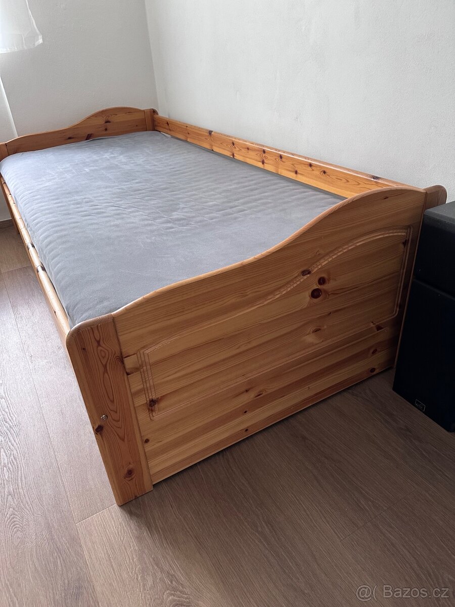 Postel s šuplíkem pro druhou postel 200x90 cm - 3