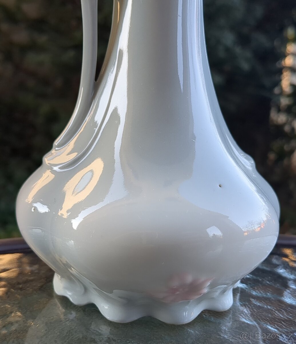 Secesní bleděmodrá karafa - ROYAL DUX - 3