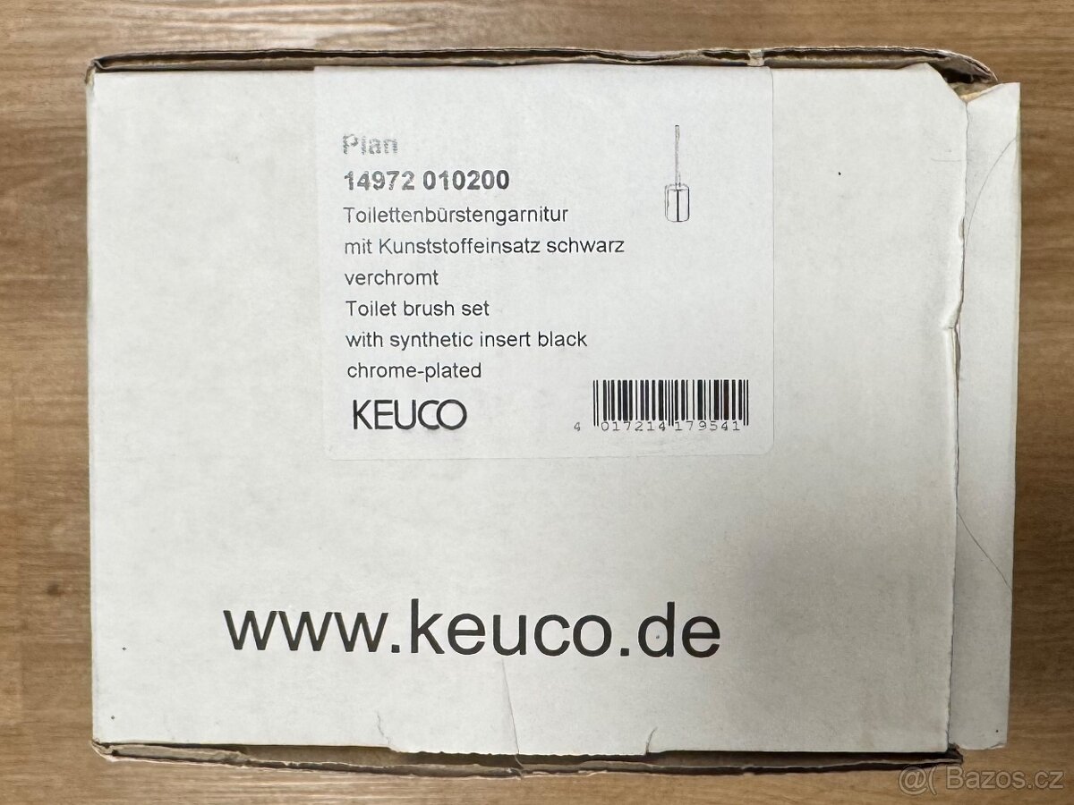 Keuco Plan - WC štětka s držákem, černá/chrom - 3