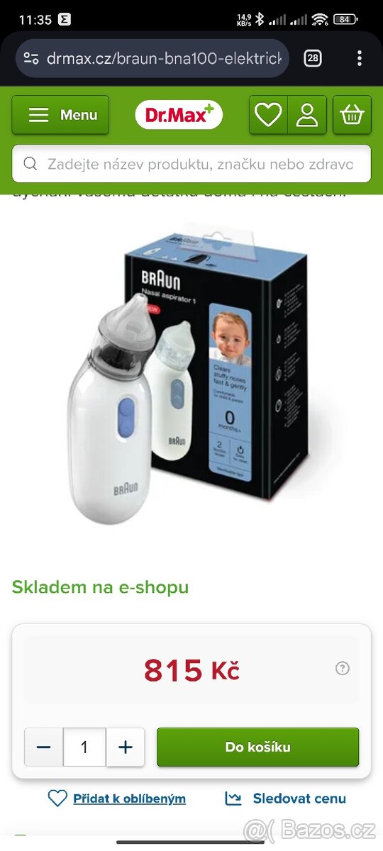 Braun el. odsávačka hlenů - 3