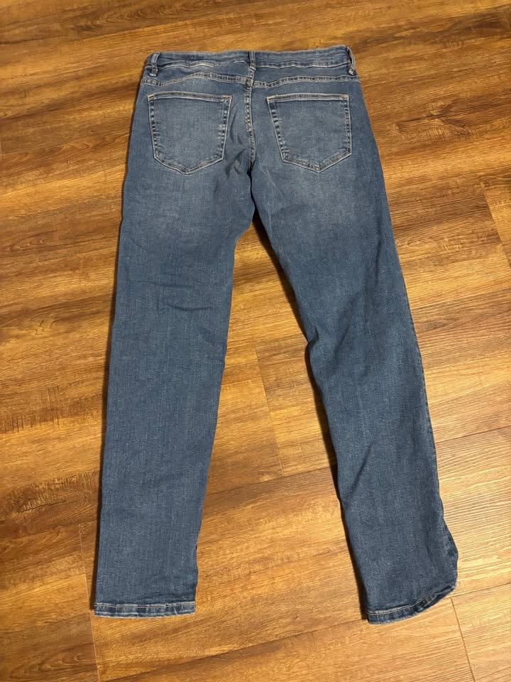 Prodám tmavě modré slim džíny Reserved, vel. 29/32 - 3