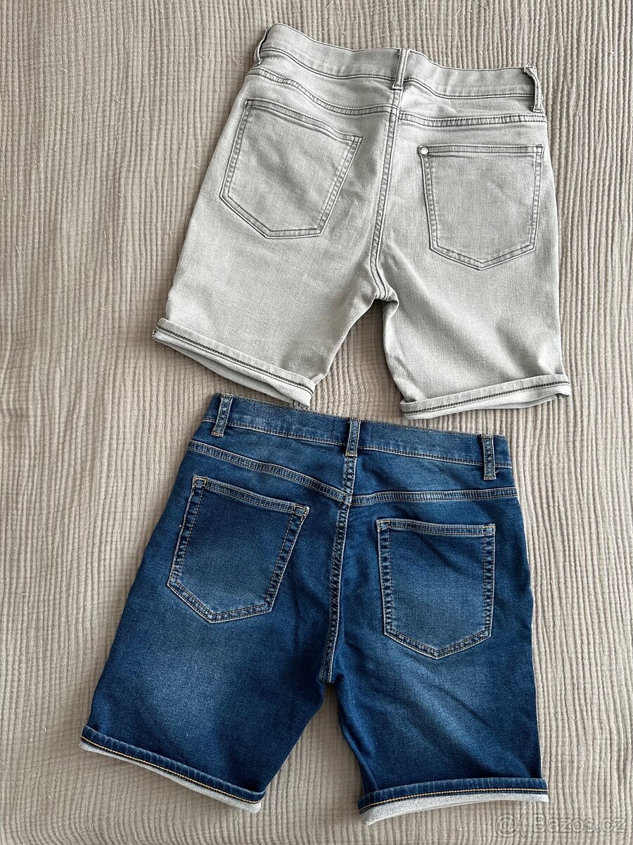 Džínové kraťasy vel.146 - 3