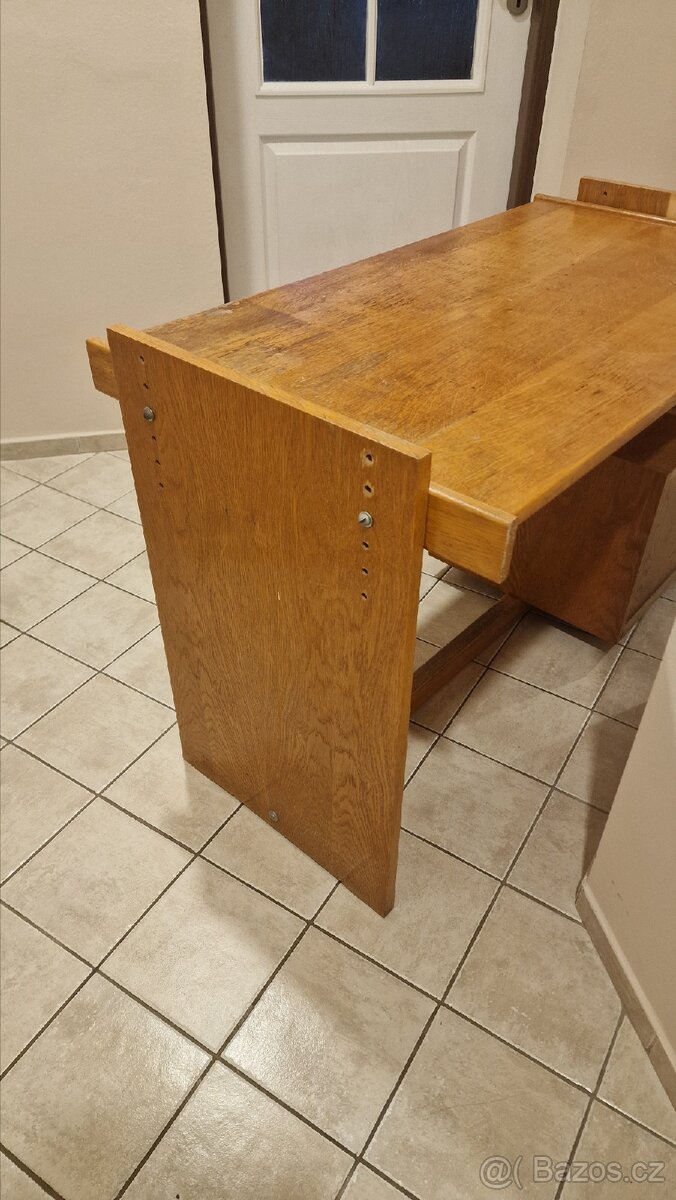 Psací stůl z masivu tvrdé dřevo - 3