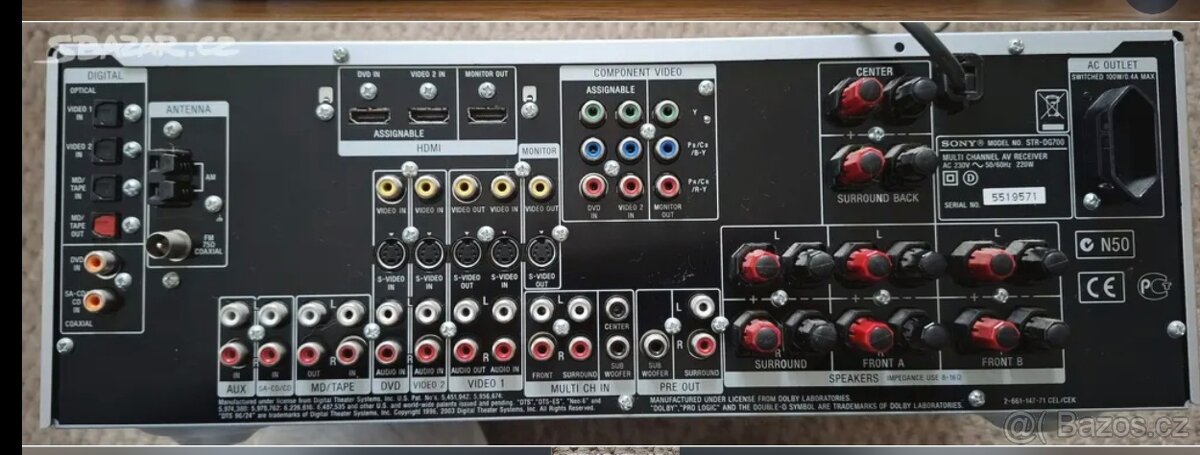 Zesilovač Sony STR-DG 700 - 3