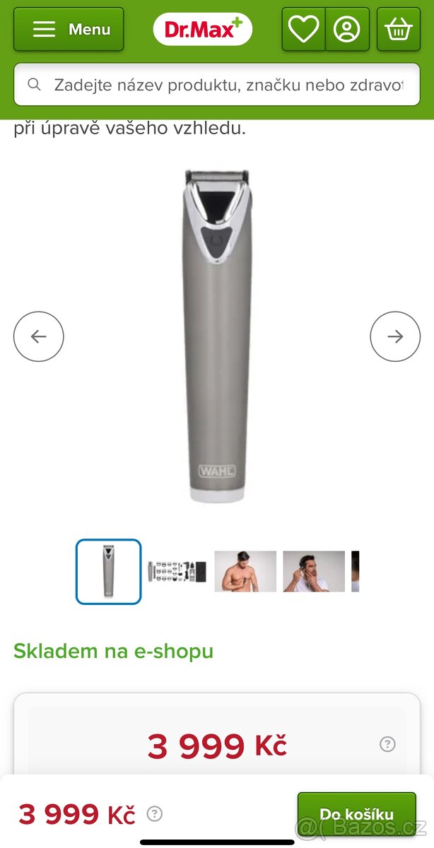 NOVÉ holicí strojek WAHL se zárukou SLEVA 40% - 3