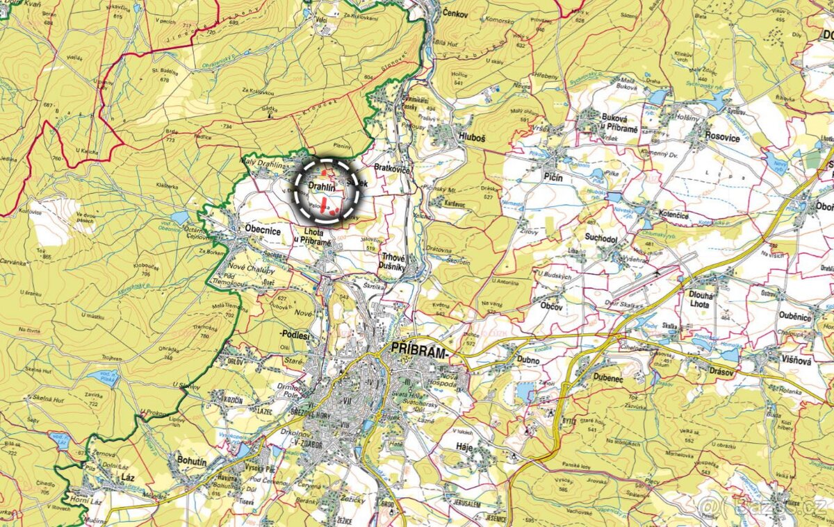 Zemědělská půda, prodej, Drahlín, Příbram - 3