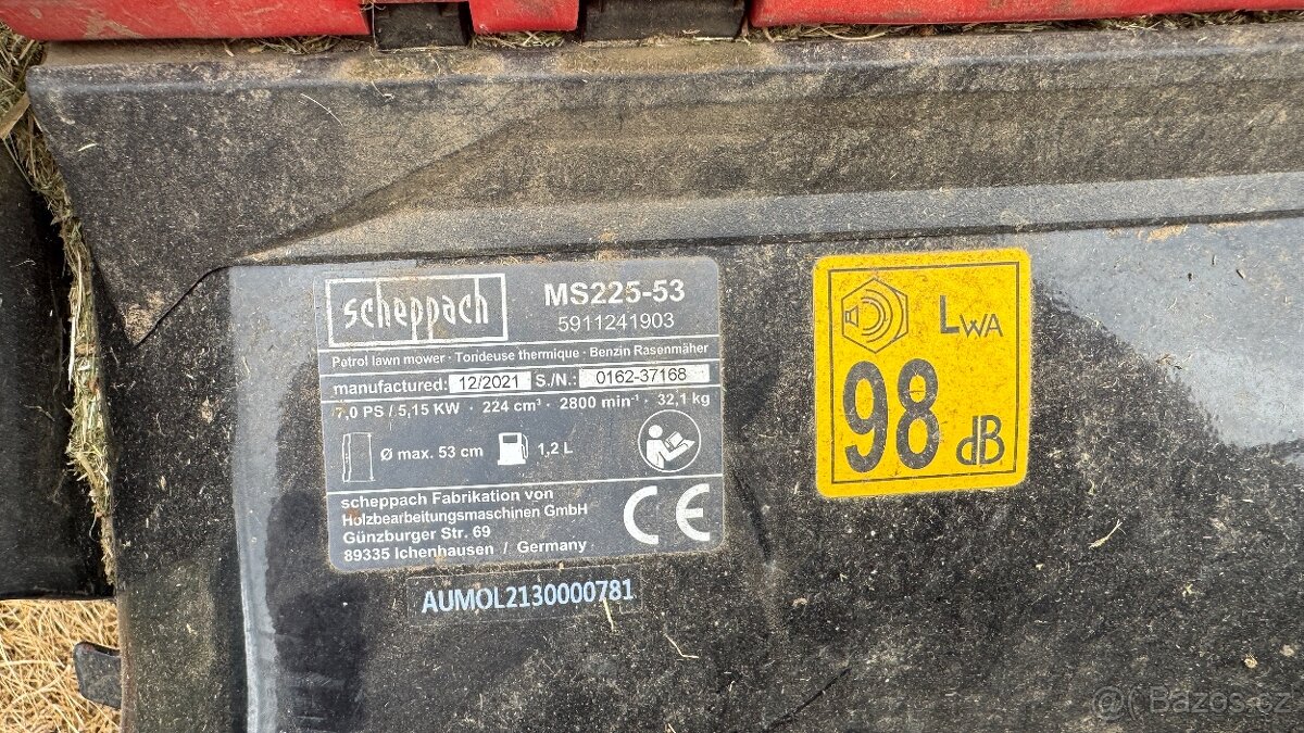Sekačka s pojezdem Scheppach MS225-53 - 3