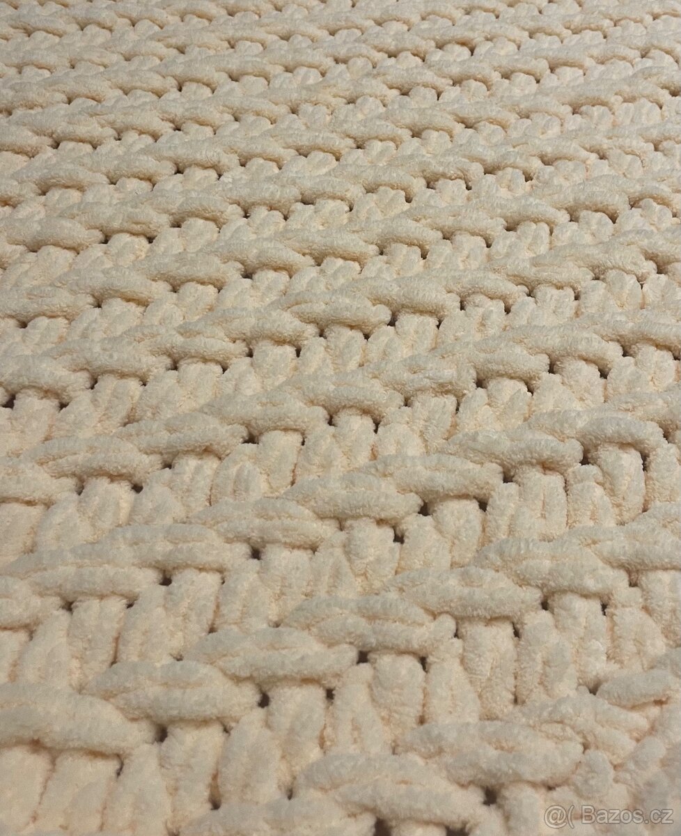 Puffy deka do kočíka 100x80cm marhuľová - 3