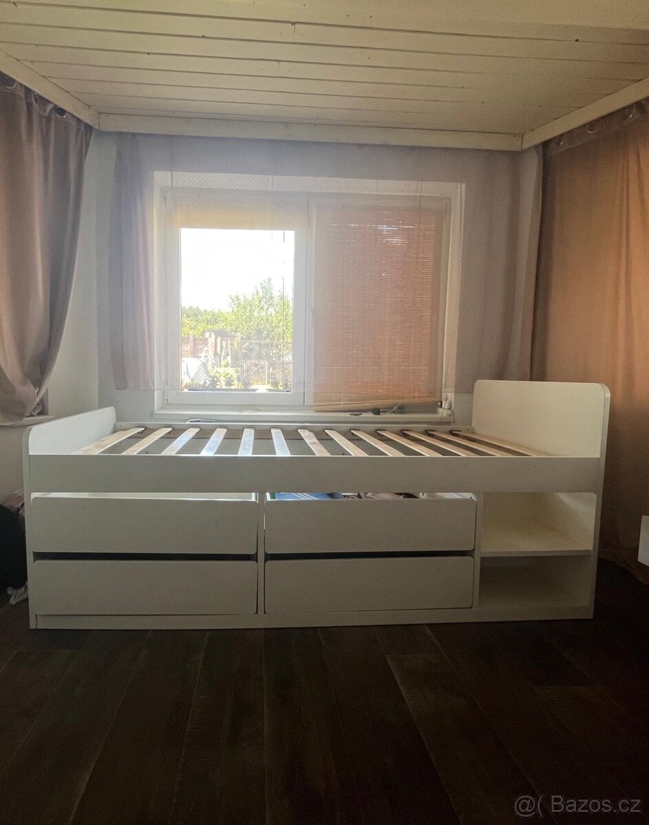 IKEA Släkt postel bílá 90x200 - 3