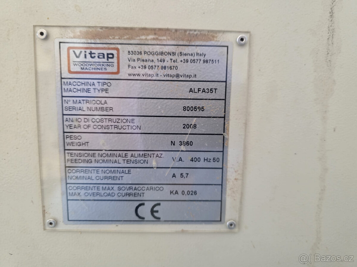 kolíkovací stroj Vitap Alfa 35 - 3