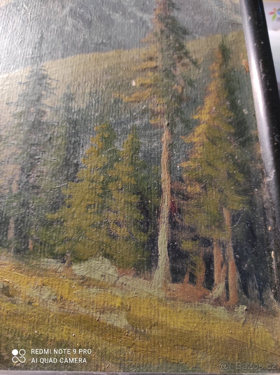 Obraz olej na kartonu - 3