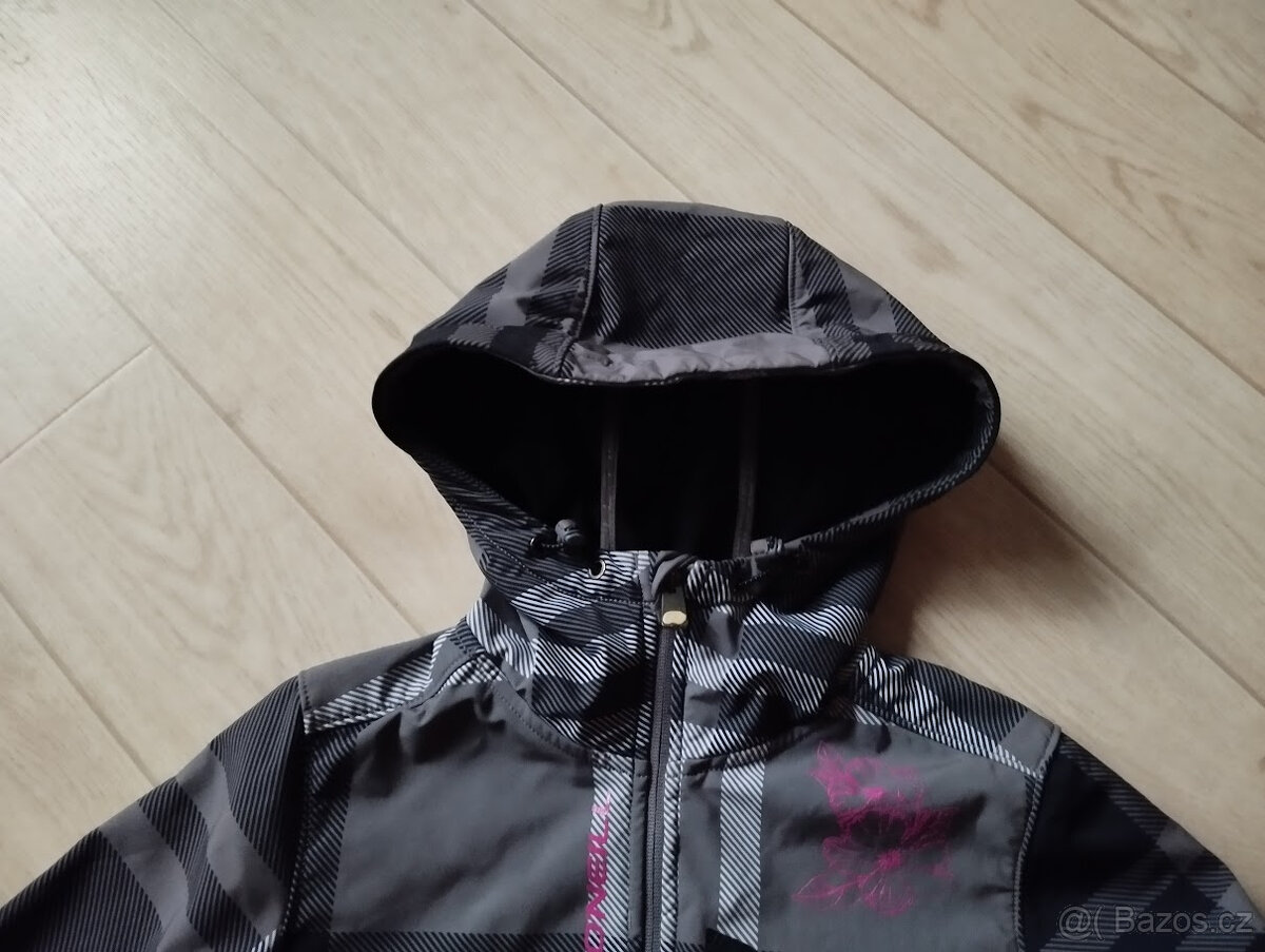 O'Neill softshelová bunda vel.L šedá / růžová - 3