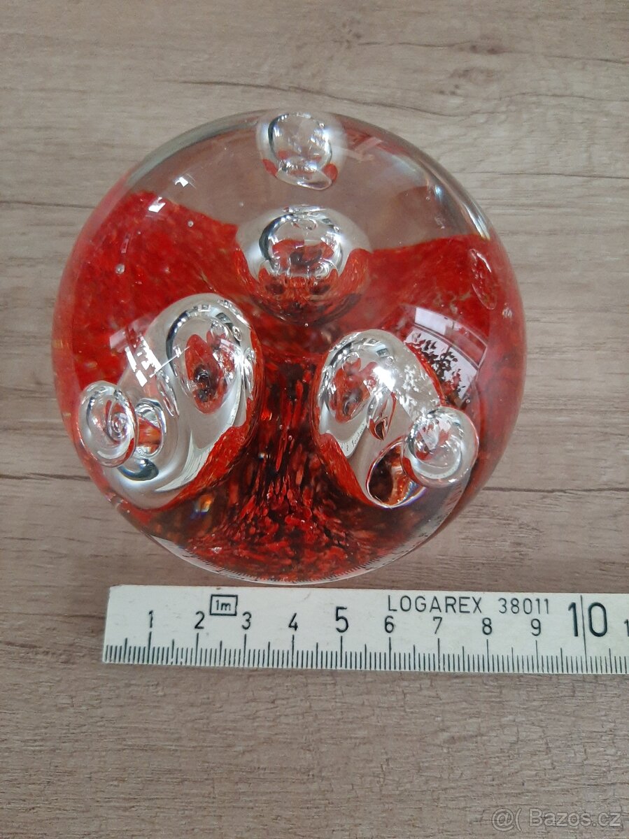 Retro sklenené težítka 2Ks - 3